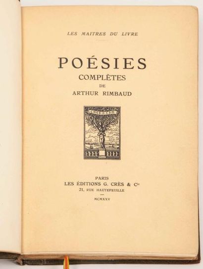 Arthur RIMBAUD.

Poésies complètes.

Paris,...