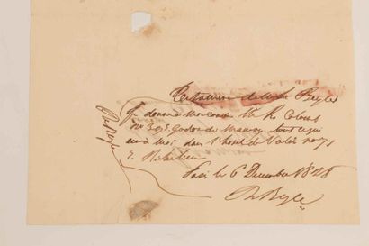 STENDHAL Henri Beyle, dit (1783-1842).

Testament...