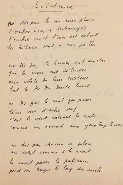 Tristan TZARA (1896-1963) Figure du Dadaïsme.

