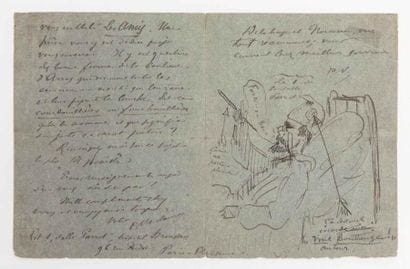 Paul VERLAINE (1844-1896) Poète.

Lettre...