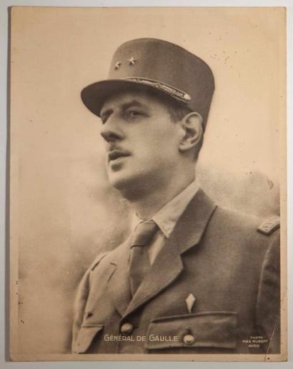 Max HUBERT.

Général de Gaulle.

Tirage argentique...