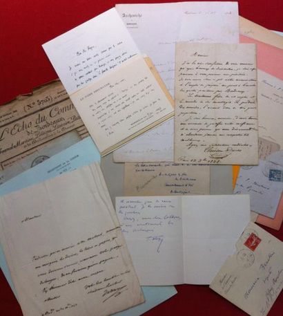 [BORDEAUX et la GIRONDE]. Ensemble de lettres...