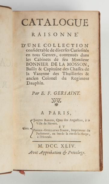 Edme-François GERSAINT.

Catalogue raisonné...