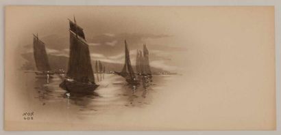[Bateaux et Marines. Dessins Originaux].

Ensemble...