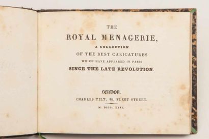 [CARICATURE].

The Royal menagerie, a Collection...
