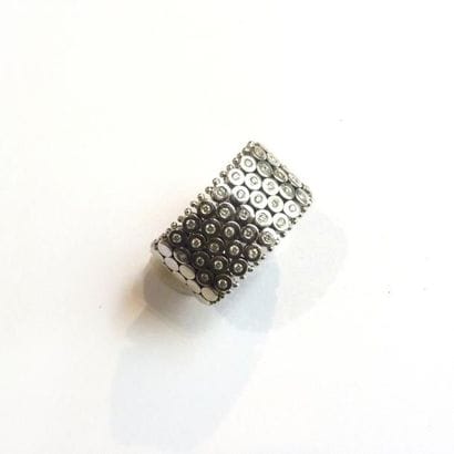BAGUE bandeau en or blanc 18k (750°/°°),...