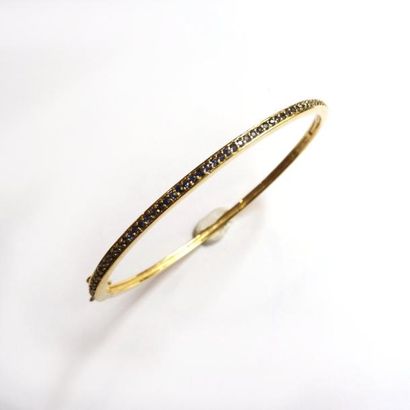 BRACELET jonc rigide ouvrant en vermeil (925°/°°),...