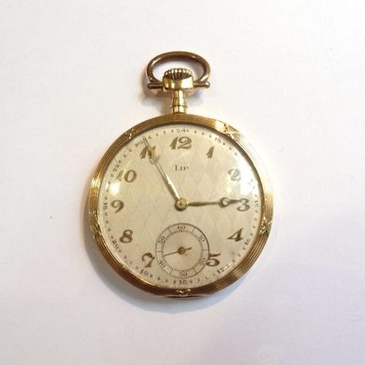 LIP - MONTRE DE COL en or jaune 18K (750°/°°),...