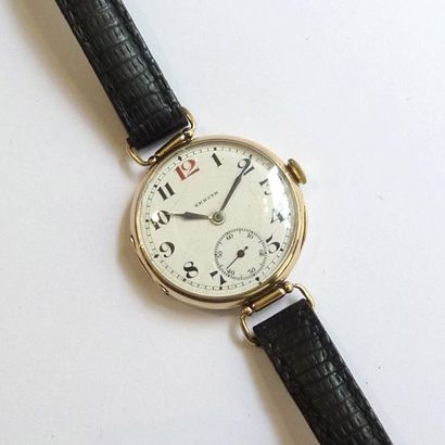 ZENITH. Montre de femme. Cadran rond, fond...