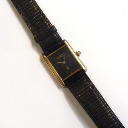 MUST de CARTIER - Montre d'homme en vermeil...
