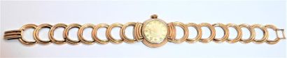 BRACELET MONTRE en or 18K 750°/°° de la marque...