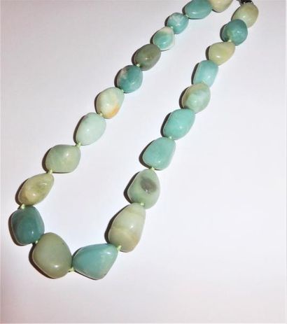 BRACELET 4 rangs de boules de quartz ou agate...