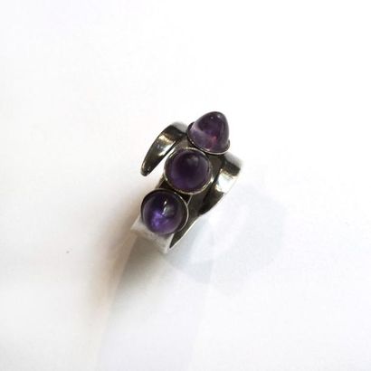David ANDERSEN- Bague en argent (925°/°°)...