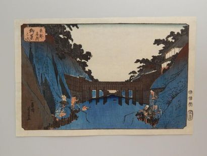 Yoshikazu, oban yoko-e, série Toto meisho...