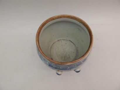 Pot en porcelaine « bleu blanc ». 

(XIXe...