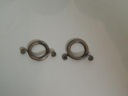 Paire de boucles d’oreilles en bronze Tribus...