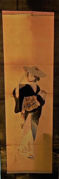 Kakemono, deuxième partie du XIXe siècle...