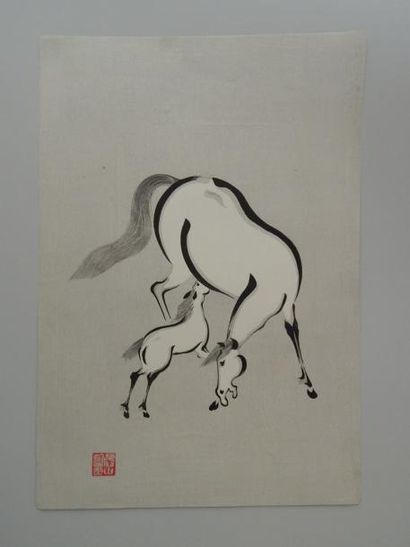 Trois estampes de Seizen et Aoyama. 1930...