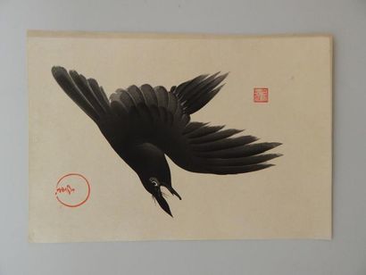 Aoyama, trois planches, corbeau et chevaux....