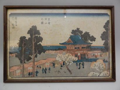Kuniyoshi, oban yoko-e, série « edo meisho »...