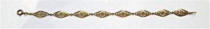 BRACELET en or jaune 18K (750/°°), maille...