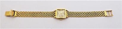 BRACELET MONTRE OMEGA en or jaune 18K (750/°°)...