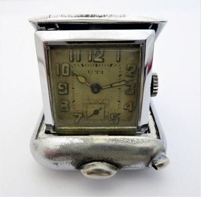 MONTRE REVEIL de voyage de poche en métal...