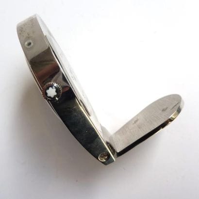 MONTBLANC. PENDULETTE à quartz, boîtier en...