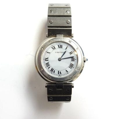 CARTIER, modèle SANTOS. MONTRE en acier,...