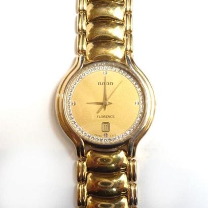 RADO - Montre de dame en plaqué or, Bracelet...