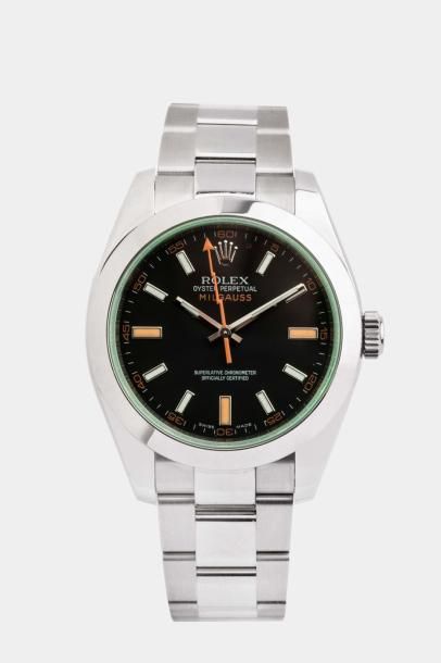 ROLEX MILGAUSS. Montre bracelet homme en...