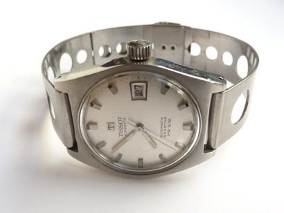 TISSOT VISIODATE. MONTRE en acier, mouvement...