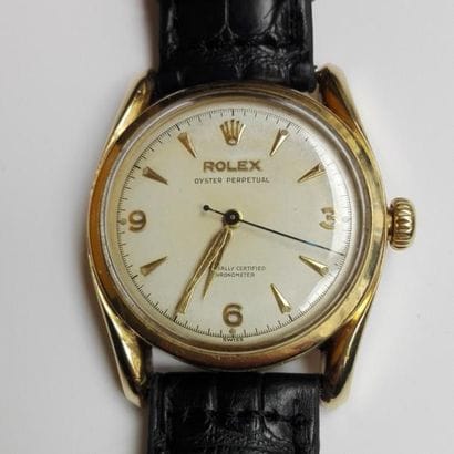 ROLEX OYSTER PERPETUAL. MONTRE en or 14K...