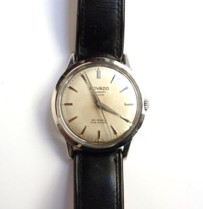 MOVADO KINGMATIC. MONTRE en acier, mouvement...
