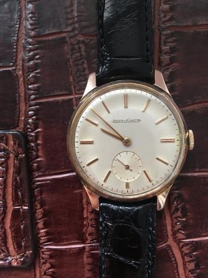 JAEGER - LECOULTRE. Montre bracelet ronde...