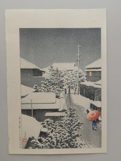 Kawase Hasui, Neige à Daichi (Daichiyuki...