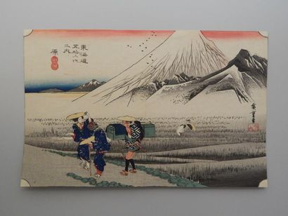 Hiroshige, les 53 stations du Tokaido, station...