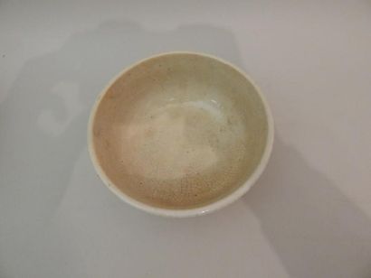 Coupe hémisphérique en porcelaine émaillée...