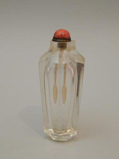 Flacon tabatière en cristal de roche, de...