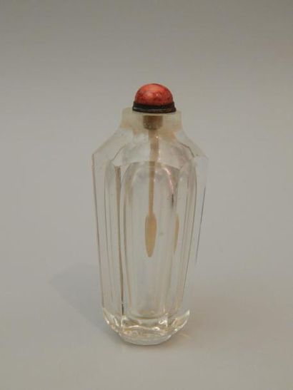 Flacon tabatière en cristal de roche, de...