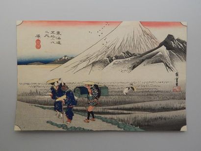 Hiroshige, les 53 stations du Tokaido, station...