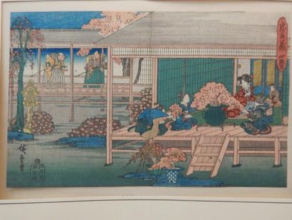 Hiroshige, oban yoko-e, série des loyaux...