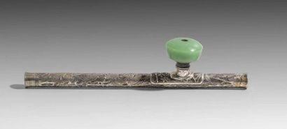Pipe en métal argentifère et fourneau en...