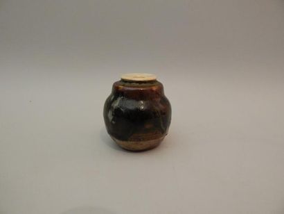 Pot à poudre de thé, cha ire, le col renflé,...