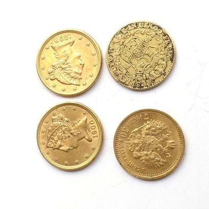 QUATRE PIECES or dont:2 de 5$ Liberty, 1de...