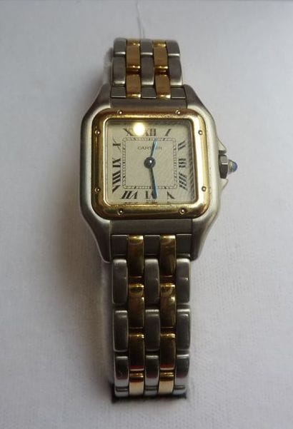 CARTIER - MONTRE braceler de dame en or jaune...