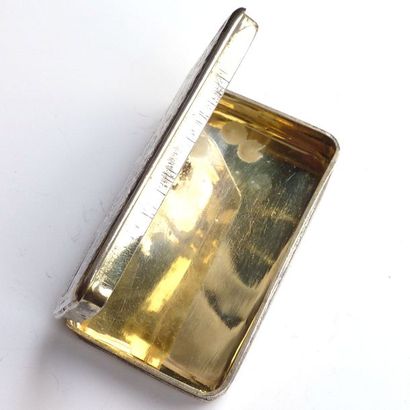BOITE en argent niellé (925/°°) à décor de...