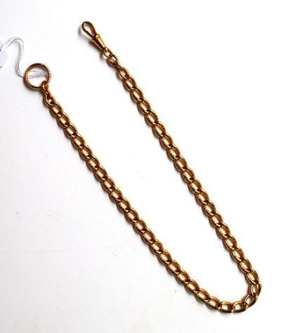 CHAINE DE MONTRE en or jaune 18K (750/°°)....