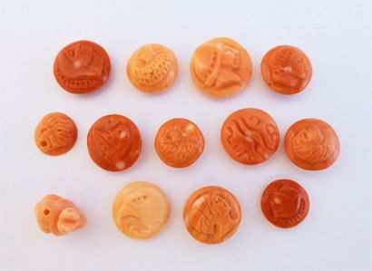 LOT de reproduction de 13 PIECES de monnaies...