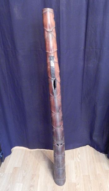 Instrument de cérémonie (?) en bambou. L :...